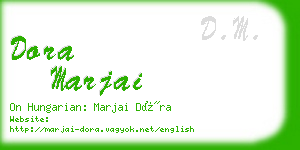 dora marjai business card